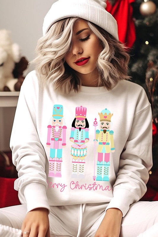 Christmas Nutcracker Graphic Fleece Sweatshirt